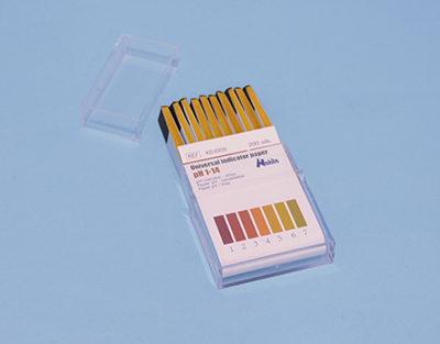 pH paper 1-14, box 200 strips 
