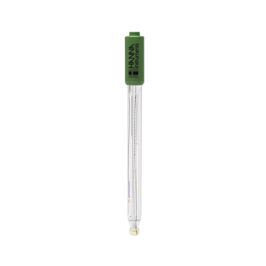Électrode pH/°C pour HI98190, usage général / laboratoire, corps en verre, connecteur DIN, câble 1 m