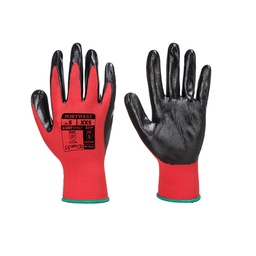 Gant Flexo Grip Nitrile(emballage blister) - Rouge/noir