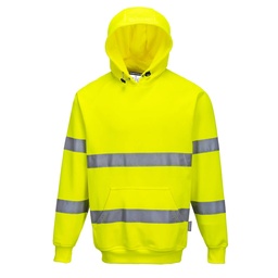 Sweatshirt Haute Visibilité à capuche - Jaune