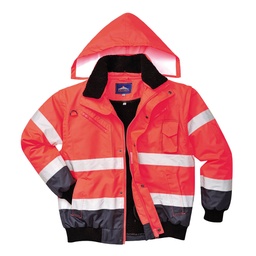 Blouson Haute-Visibilité bicolore - Rouge/Marine