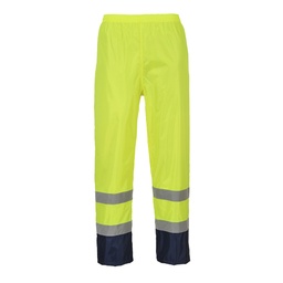 Pantalon de pluie Hi-Vis bicolore - Jaune/Marine