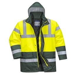Parka Bicolore Traffic - Jaune/Vert