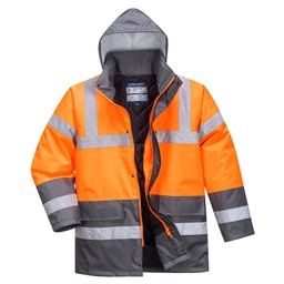 Parka HV Bicolore - Orange/Gris