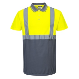 Polo Bicolore - Jaune/Gris
