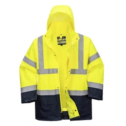Parka 5 en 1 Essentiel Bicolore - Jaune/Marine