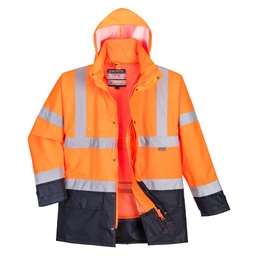 Parka Bicolore Executive 5-en-1 - Standard - Orange/Marine