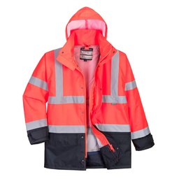 Parka Bicolore Executive 5-en-1 - Standard - Rouge/Marine