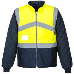 Gilet Hivis Bicolore Reversible - Jaune/Marine