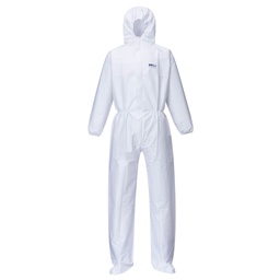 BizTex combinaison microporeuse avec protège chaussure type 5/6 - Blanc (50 pièces)