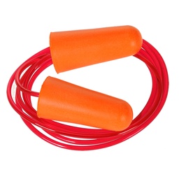 [EP08ORR] Bouchon anti-bruit en mousse PU avec cordon (200 paires) - Orange (200 pièces)