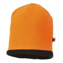 [HA14OBR] Bonnet Hi-Vis réversible - Orange/Noir