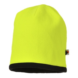 [HA14YBR] Bonnet Hi-Vis réversible - Jaune/Noir