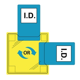 [ID20CLR] Porte-badge à coudre - Incolore