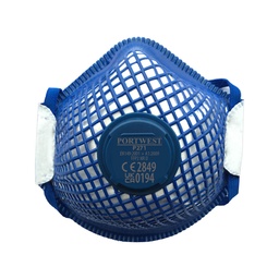 [P271WHR] ERGONET FFP2 masque respiratoire à valve, minimum de filtration 94%, norme EN 149 FFP2 NR D - Blanc (10 pièces)