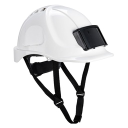 [PB55WHR] Casque Endurance avec porte-badge - Blanc