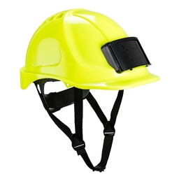 [PB55YER] Casque Endurance avec porte-badge - Jaune