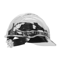 [PV60CLR] Casque ventilé Peak View à crémaillère - Incolore