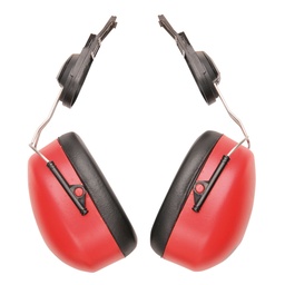 [PW47RER] Casques anti-bruits Endurance Clip-On - Rouge