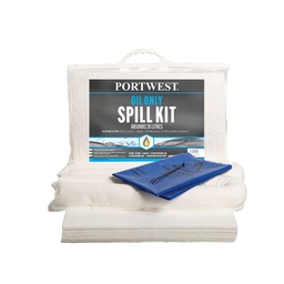 [SM60WHR] Kit absorbant 20 litres, hydrocarbures uniquement - Blanc (6 pièces)