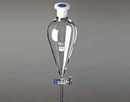 Separation funnel ground SQUIBB, glass stopper