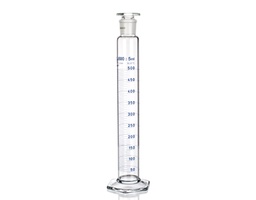 Eprouvettes bouchées SIMAX, classe A, forme haute, graduation bleue, ISO 4788, bouchon en verre