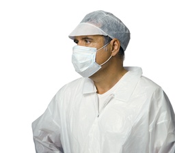 [152000088] Casquette - non tissé - blanche - 5 boites de 100