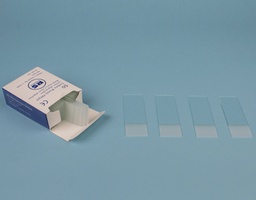 [135002696] Microscope slides RS cut edge 90° both sides frosted, box 50