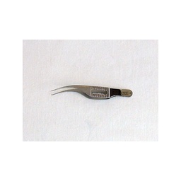 [366001085] Pince à Fil de Barraquer &quot;Colibri&quot;, courbe, plateaux 0,5 mm