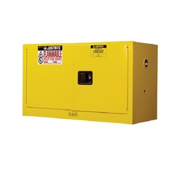 [208000592] Armoire de sécurité FM pour produits inflammables - Sous paillasse 2 portes - 64 litres - Porte Manuelle - H 610 x L 1090 x P 460 mm