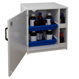 [208000597] Armoire de sécurité anti-corrosion en mélaminé - Sous-paillasse 1 porte et 1 compartiment - H 630 x L 635 x P 578 mm - 30 KG
