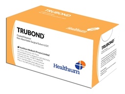 [22775] SUTURE TRUBOND NON RÉSORB. calibre 0 forme 1/2 aiguille 50 mm - 100 cm - vert - boîte de 12 pcs.
