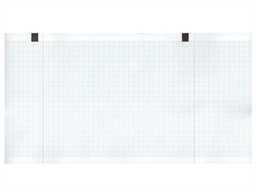 [32972] Papier thermique ECG 130x27 mm x m rouleau - grille blue - 10 rouleaux