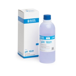 [144HI5010-V] Solution tampon colorée pH 10,01, ±0,01 pH, certificat d'analyse, bouteille 500 mL