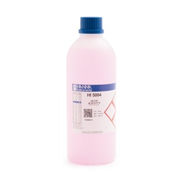 [144HI5004-R] Solution tampon colorée pH 4,01, ±0,01 pH, certificat d'analyse, bouteille 500 mL
