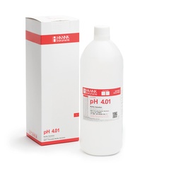 [144HI7004/1L] Solution tampon pH 4,01, coloration rouge, bouteille 1 L
