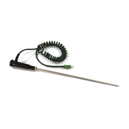 [144HI766CL] Sonde à thermocouple type K pour pénétration (L 310 mm, Ø 5 mm) avec manche, câble 1 m