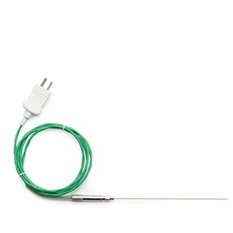 [144FC766TZ/120] Sonde à thermocouple type K, aiguille inox 120 mm, température maxi 200 °C, câble PTFE 1 m
