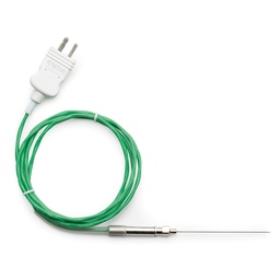 [144FC766TZ/60] Sonde à thermocouple type K, aiguille inox 60 mm, température maxi 200 °C, câble PTFE 1 m