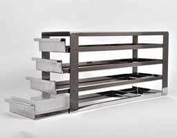 [135003650] Rack à plateaux détachable, 4x4 étages de 52 mm de hauteur