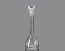 [135004350] Fiole jaugée A, bouchon en plastique 14/23, grad.brune 100 ml