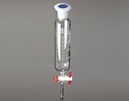 [135006309] Ampoule cylindrique 19/26 robinet PTFE 250 ml, Glassco