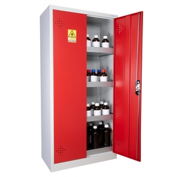 [208000204] Armoire de sûreté bicolor porte Rouge - 300L