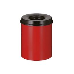 [208000460] Poubelle de sécurité - 80 L - Rouge/noir