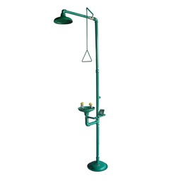 [208000485] Combiné douche et laveur d'yeux à commande manuelle – Vasque en ABS