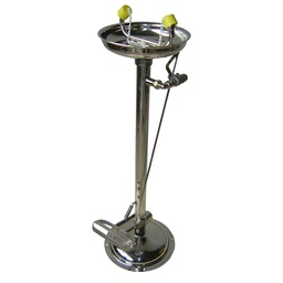 [208000495] Laveur d'yeux de sécurité sur pied à commande par pédale – 100% Inox