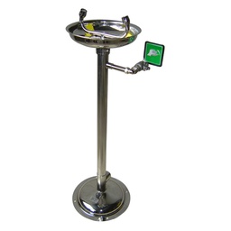[208000496] Laveur d'yeux de sécurité sur pied à commande manuelle – 100% Inox