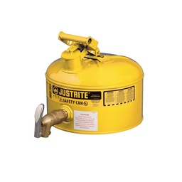 [208000570] Récipient de sécurité pour liquides inflammables avec vidange du récipient en partie basse - 9,5L