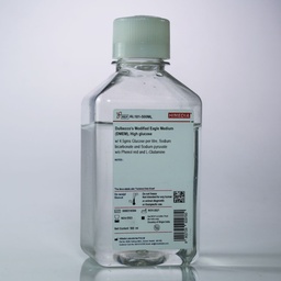 [AL101-500ML] Dulbecco’s Modified Eagle Medium (DMEM), High glucose with 4.5gms Glucose per litre, Sodium bicarbonate and Sodium pyruvate without Phenol red and L-Glutamine