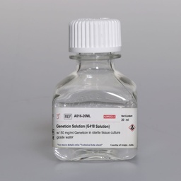 [A016-20ML] Geneticin Solution (G418 Solution) with 50 mg/ml Geneticin in sterile tissue culture grade water 